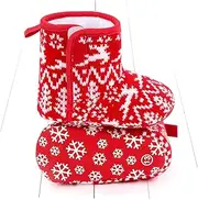 FOYTOKI 1 Pair Christmas Baby Cotton Boots Soft Sole Toddler Shoes Warm Infant Shoes Fine Workmanship