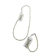 Napier necklace & bracelet Silver tone chain with gold tone beaded accent