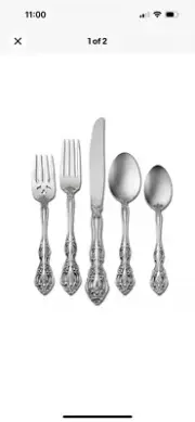 NIB Oneida Michelangelo Heirloom 5-Piece Place Setting, 18/10 Stainless SW3