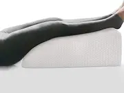 8" Leg Elevation Pillow, Leg Rest Pillow Bed Wedge Post Surgery Elevated Cushion 1.5" Memory Foam Leg Pillow for Back, Hip and Knee Pain Relief, Foot and Ankle Injury - Removable Cover