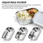 Portable Lunch Box Kid School Office Microwave Wheat Straw Bento Food Container
