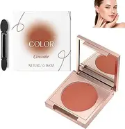 Coloured Clay Under Eye Corrector, Under Eye Colour Corrector, Waterproof and Long-Time, for Dark Circles, Fine Lines, and Blemishes, Even Skin Tone, With Brush, Suitable for All Skin Types (Orange)