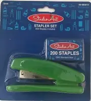 Stapler Set, Home, School, Business, 200 staples included. GREEN!!!!!!!!
