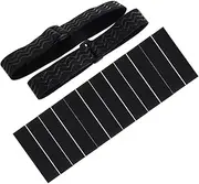 2pcs Boots Anti-tube Artifact Adjustable Boot Retainers Boot Support Straps Boot Stability Straps Boot Fastening Straps Boot Fall-off Prevention Belt Hooks Black Latex Silk