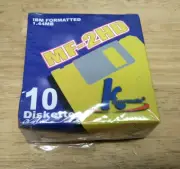 10 Hypermedia 3.5" floppy disks, 1.44MB capacity, MF-2HD High Density, SEALED!