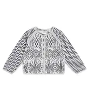 [Scotch & Soda Kids] Scotch & Soda Kids Reversible cotton-blend jacquard jacket Y 10 blue