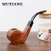 Handmade Rosewood Tobacco Pipe 9mm Filter Bent Curved Saddle Stem Smoking Pipe