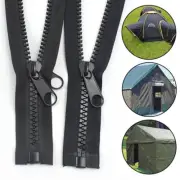 60-200cm 10# Open Ended Zip Plastic Teeth Double-Sided Slider Zipper Repair DIY