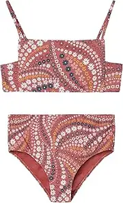 [O'Neill] Girl's Square Neck Swimsuit - Swim Set for Girls with Matching Bikini Top and Bottom