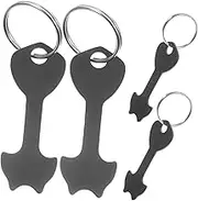 Veemoon 1Set Shopping Trolley Tokens Keyring Coins for Supermarket Carts Multi Functional Token Keychain for and Personal Accessories