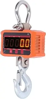 [Jiawu] Heavy Duty Hanging Scale, Large Load Capacity Electronic Hook Scale with Red and Green Switching Battery for Industrial Fishing Luggage Weighing (1000kg/2000LB)