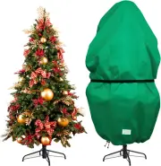 Upright Christmas Tree Storage Bag with Adjustable Straps, Xmas Tree Cover