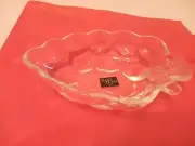 STUDIO NOVA Japan Dimpled Grapes Glass 5 3/4" SNACK BOWL Candy Nut Dish ClearNEW