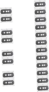 20 Pcs Audio Tape Low Noise Tape Tapes for Recording Standard Size Cassettes 30 Minute Cassettes Voice Recording Cassettes Audio Cassette Tape Blank Cassette Tape for Mixtape