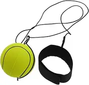 Kisangel 6cm Wristband Return Ball Rebound Tennis Toy Elastic Strap Hand Exercise Ball for Children Adults Fidget Sensory Toys for Relaxation