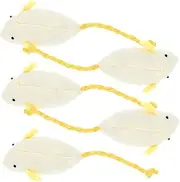 5pcs Plush Mouse Cat Interactive Chewing Supplies for Kittens Lightweight Soft Mice Design for Engaging Your Cat Hunting Instincts and Keeping Them Active