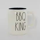 Rae Dunn Ceramic "BBQ King" Beige Mug