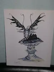 Amy Brown - Mushroom Sprite - SIGNED - OUT OF PRINT - VERY RARE