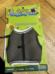 Sporty Jogging Vest Small Pet Harness and Leash with Bell for Ferret, Guinea Pig