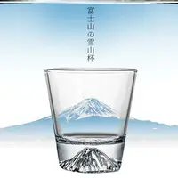 在飛比找樂天市場購物網優惠-日式富士山主人觀山杯杯子水杯禮品雪山杯冰山杯玻璃杯威士忌酒杯