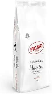 Primo Caffe Maestro Original Cafe Blend Ground Coffee Beans, 250 g