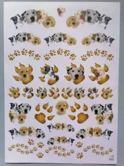 A4 DECOUPAGE / PAPER TOLE Sheets - Create-a-Craft, Dogs 1