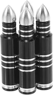 HORIALENCE 4 Pcs Aluminium Alloy Tire Valve Stem Caps Leak Caps with Unique Design for Cars Trucks Bikes Motorcycles Easy Installation Durable Protection