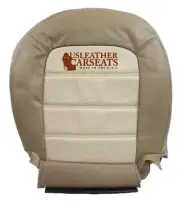2005 Ford Explorer Driver Side Bottom PERFORATED Leather Seat Cover two tone Tan