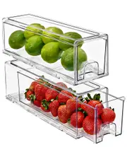 Sorbus 2 Pack Small Fridge Drawers