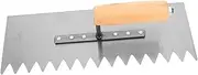 TEHAUX Concrete Trowel Scraper Tool Heavy Duty Cement Trowel with Curved Handle Versatile for Oil Putty and Masonry Work Tool for Professionals