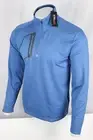 Ralph Lauren RLX Men's Performance Jersey Quarter Zip 1/4 Pullover Fleece Blue