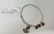 Alex and Ani Anchor Silver Charm Bangle Bracelet NWT*