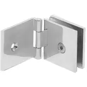 Brixwell C-GTWA-BP Adjustable Square Glass To Wall Mount Clip Brushed Pewter