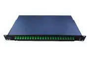 Fiber Optic Patch Panel,1U,Rackmount,24 Port Loaded SC/APC Simplex-1467