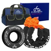US Support Soft Shackle & Recovery Ring Kit (2PCS 1/2in x 22in - 48300LBS Sha...
