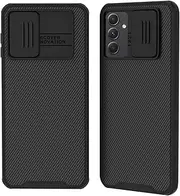 [XTCASE] Case for Samsung Galaxy S23 FE Camera Protection Mobile Phone Case - Camera Protection with Slider, Premium Hybrid PC + TPU Non-Slip Shockproof Scratch-Resistant Protective Case - Black