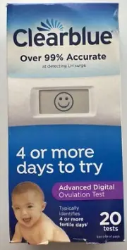clearblue advanced digital ovulation test 20 Exp 12/2025