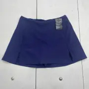 Cotton On Body Navy Blue Rib Front Split Active Skirt Women's Size Small
