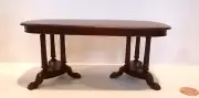 BESPAQ DOLLHOUSE MINIATURE "CHELTON" DINING TABLE 1467 CGP-MAHOGANY