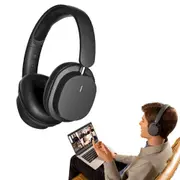 Wireless Bluetooth 5.3 Headphones Earphones HIFI Stereo Over-Ear Headsets-Black