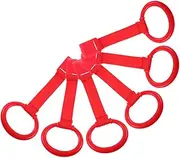 ASAKKURA Toys 6pcs Toddler Crib Pull Ring Learning Standing Pull Ring Baby Harness for Walking Playpen Accessories Hanging Outdoor