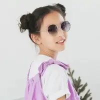 在飛比找博客來優惠-【PARIM兒童】透明框小貓紫太陽眼鏡 63218W1 白