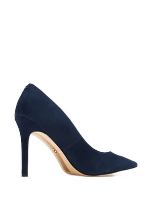 Sam Edelman Hazel Stiletto Heel Shoes Navy Pointed Suede Pumps UK 3 EU 35 US 5