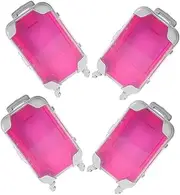 STOBOK 4pcs Box Mini Storage Box Candy Simulation Heavy-Duty Door Plug Anti-Slip Glasses Chain Anti-Clip Door Plug Makeup Travel Case Hand Luggage Bagged Pendant Bulk Abs Rosy