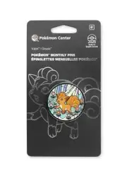 Pokemon Vulpix Monthly Habitat Pin April 2025