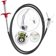 Drain Snake,76 inch Flexible Grabber Claw Pick Up Reacher Tool,Drain Clog Rem...