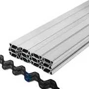 Greenhouse Wiggle Wire & U-Channel Set for Secure Plastic Film Installation