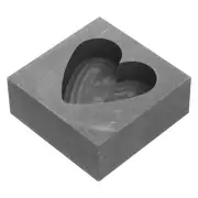Heart-Shaped Mold Jewelry Casting Tools Graphite Crucible Coin Molds