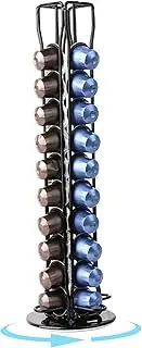 Coffee Pod Holder 360° Rotating Coffee Pod Organizer Hold 40 Coffee Capsule Stable Metal Coffee Pod Storage Stand Coffee Bar Accessories Coffee Pod Organizer