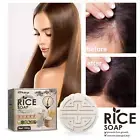 AU Rice Soap Shampoo Bar Shampoo Soap Anti-Hair Loss Soap Shampoo Handmade B8X3